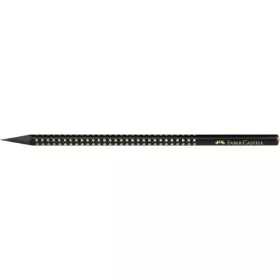   Faber-Castell Sparkle Midnight B háromszögletű fekete/arany grafitceruza