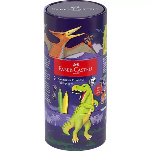 Faber-Castell Connector Dinoszaurusz 20 db filctoll készlet
