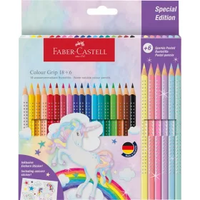   Faber-Castell Grip Unikornis 18+6 db háromszögletű színesceruza készlet