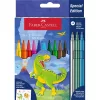 Faber-Castell Dinoszaurusz 10+3 db filctoll készlet, glitteres matricával