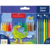 Faber-Castell Dinoszaurusz 18+6 db filctoll készlet, matricával