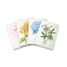 Pigna Flower Special A4 tűzött 42 lapos kockás füzet