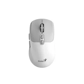   Genius NX-8080S BT Bluetooth + 2.4G fehér/szürke csendes egér Copilot gombbal