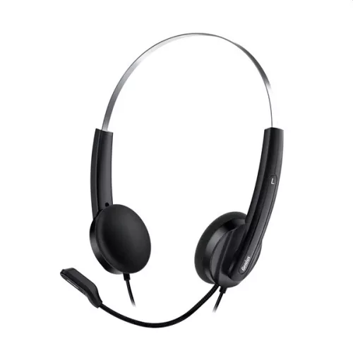 Genius HS-220U USB-C fekete headset Copilot gombbal