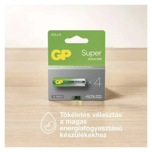 GP B0161M Super AA 12db + AAA 12db akáli elem + ventilátor