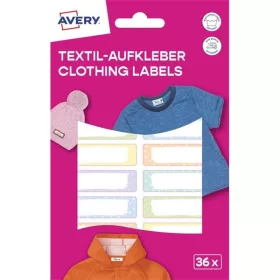   Avery ETVET36M iskolai 45x13 mm 36 db öntapadós pasztell vízálló fólia