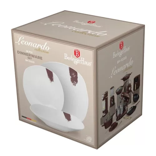 Set de cină Berlinger Haus BH/10203, 18 piese, culoare vișinie