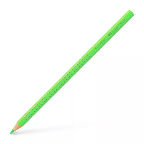 Faber-Castell Grip háromszögletű neon zöld színes ceruza