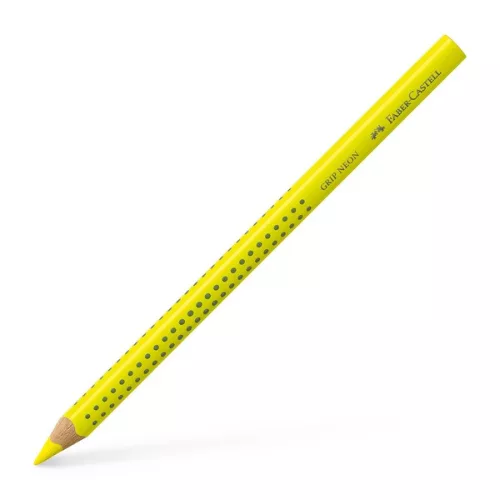 Faber-Castell Grip Jumbo háromszögletű neon sárga színes ceruza