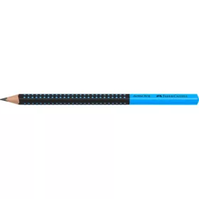   Faber-Castell Grip Jumbo háromszögletű kéttónusú fekete/kék HB grafitceruza