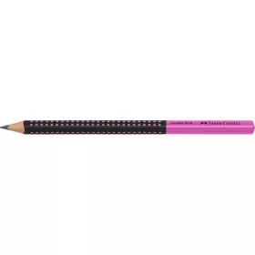   Faber-Castell Grip Jumbo háromszögletű kéttónusú fekete/rózsaszín HB grafitceruza