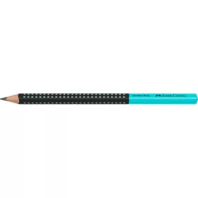   Faber-Castell Grip Jumbo háromszögletű kéttónusú fekete/türkiz HB grafitceruza