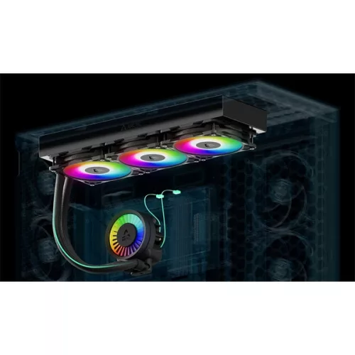 Arctic Liquid Freezer III Pro 420 A-RGB fekete vízhűtéses processzor hűtő