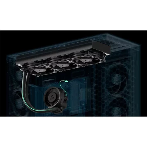 Arctic Liquid Freezer III Pro 420 A-RGB fekete vízhűtéses processzor hűtő
