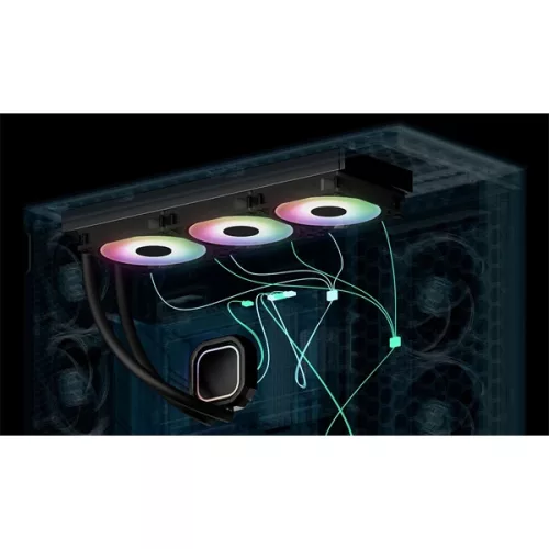 Arctic Liquid Freezer III Pro 420 A-RGB fekete vízhűtéses processzor hűtő