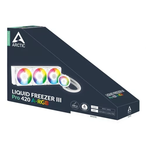 Chladič procesora Arctic Liquid Freezer III Pro 420 A-RGB s bielym vodou chladený
