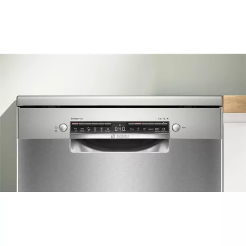 Bosch SMS4HMI05E inox, počet programov: 6, voľne stojaca, 14 súprav riadu