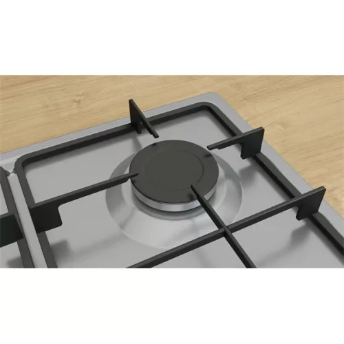 Bosch PGP6B5K60 inox, vstavaný, plynový, varná zóna: 4, vstavaný rozmer: 58,2 cm, varná doska