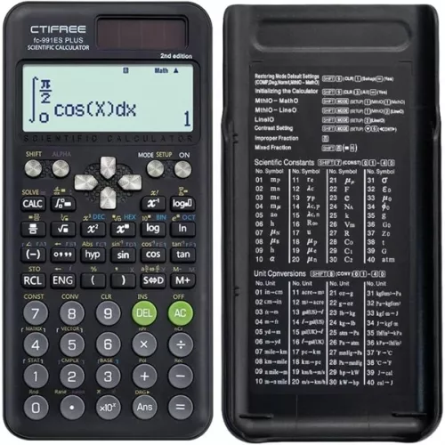 CTIFREE FC-991 ES PLUS tudományos számológép, 80x162mm, dual power, 2 év garancia