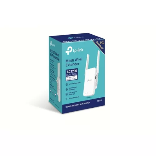 TP-Link RE315 AC1200 Mesh Wi-Fi tartomány bővítő, hatótávnövelő