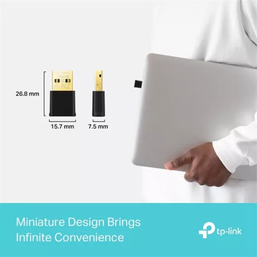 TP-Link Archer TX20U Nano AX1800 nano vezeték nélküli Wi-Fi 6 fekete USB adapter