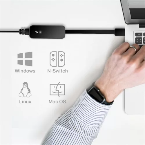 Adaptérový konvertor TP-Link UE306 Gigabit Ethernet - USB 3.0 čierny