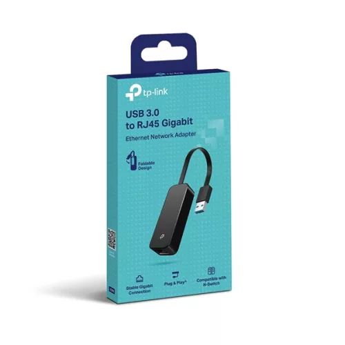 Adaptérový konvertor TP-Link UE306 Gigabit Ethernet - USB 3.0 čierny