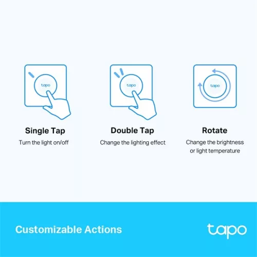 TP-Link Tapo S200D fehér okos távoli fényerőszabályzó kapcsoló