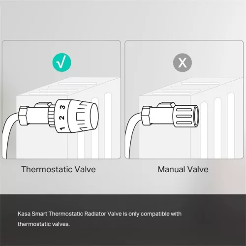 TP-Link KE100 KIT Kasa fehér okos termosztát radiátorszelep és HUB - R