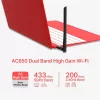 Mercusys MU6H AC650 High Gain vezeték nélküli Dual Band fekete USB adapter