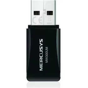  Mercusys MW300UM 300Mbps vezeték nélküli fekete USB adapter