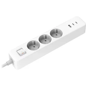   Xiaomi 20W Power Strip (2C1A) EU 1,4m biely prepínateľný napájací kábel