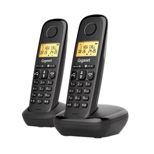 Gigaset Basic 100 DUO fekete dect telefon