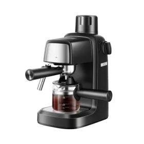   TOO CM-800-B Espresso kávovar s napeňovačom mlieka a výtokom na kávu, 3,5 baru, 800 W, čierny nerez