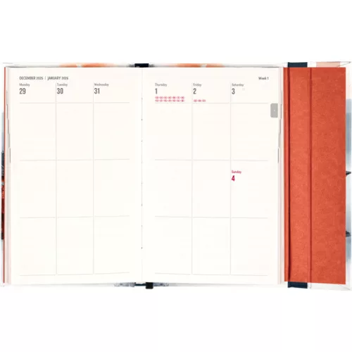 Realsystem 2026 Japan 5414 13x21 cm gumipántos agenda/notesz