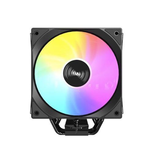 RAIDMAX AM1204B ARGB 120mm fekete hőfok kijelzős processzor hűtő