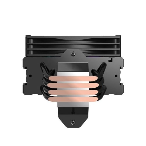 RAIDMAX AM1204B ARGB 120mm fekete hőfok kijelzős processzor hűtő