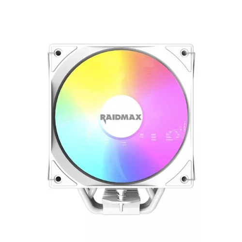 Chladič CPU RAIDMAX AM1204W ARGB 120 mm biely s displejom teploty