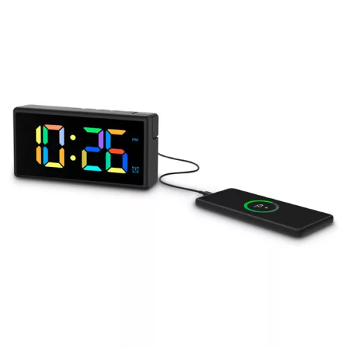 Hama 00222208 IBIZA USB fekete digitális ébresztóra