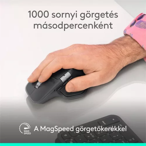 Logitech MX Master 4 vezeték nélküli grafitszürke egér