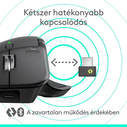 Logitech MX Master 4 vezeték nélküli grafitszürke egér