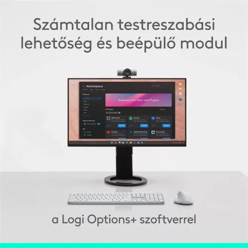 Logitech MX Master 4 vezeték nélküli halványszürke egér