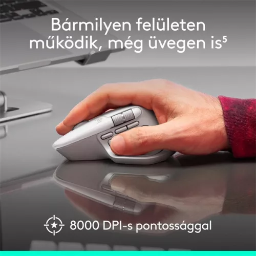 Logitech MX Master 4 for MAC vezeték nélküli halványszürke egér
