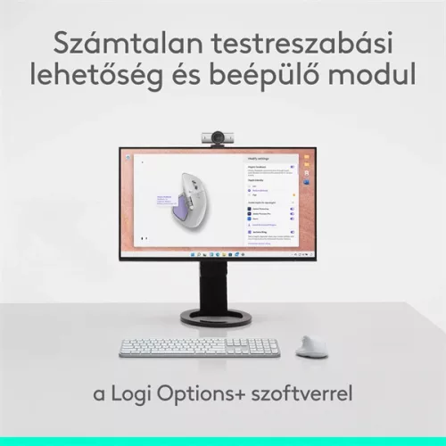Logitech MX Master 4 for MAC vezeték nélküli halványszürke egér