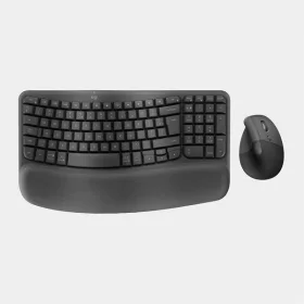   Logitech Wave Keys + Lift combo US vezeték nélküli grafitszürke billentyűzet és egér