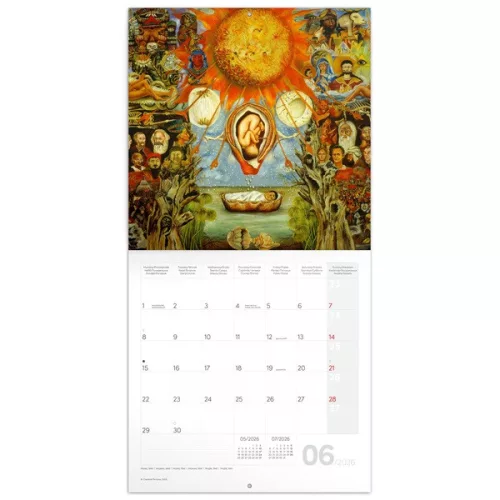 Realsystem 2026 Frida Kahlo 6097-FK falinaptár