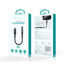   Devia ST111172 iPure Series Lightning/AUX 3,5 mm audio adaptér čierny