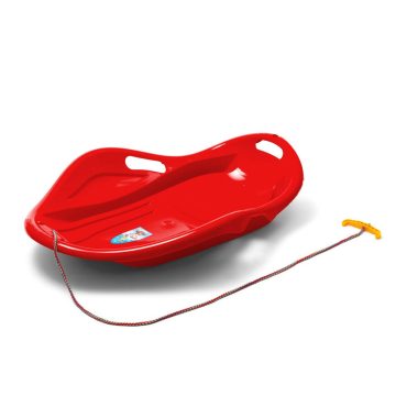   Gyerek hócsúszka popsi szánkó Kagyló Baby Mix PREMIUM KOMFORT 80 cm piros