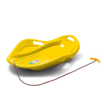   Gyerek hócsúszka popsi szánkó Kagyló Baby Mix PREMIUM KOMFORT 80 cm sárga