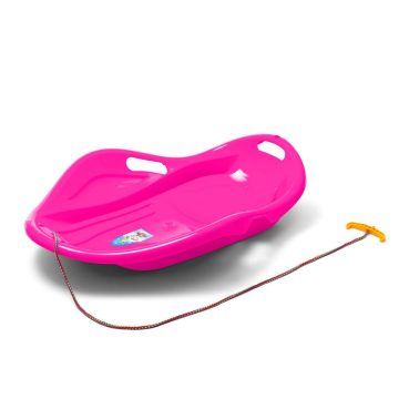  Gyerek hócsúszka popsi szánkó Kagyló Baby Mix PREMIUM KOMFORT 80 cm rózsaszín